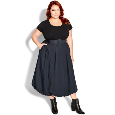 Women's Plus Size Paris Days Dress - navy | CITY CHIC