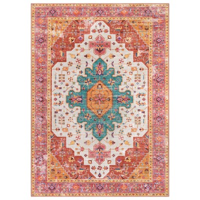 Lahome Ultra-Thin Washable Area Rug– Non-Slip Carpet for Girls Bedroom, Living Room,Office,Entryway,or Kitchen