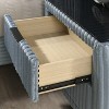 Gulches Mavela 2 Drawer Nightstand Wide Wale Corduroy Upholstery, Dovetail Drawers, Metal Legs, Part of Mavela Collection - 3 of 4