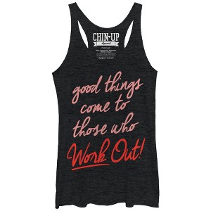 Women's CHIN UP Good Things Racerback Tank Top - 1 of 3