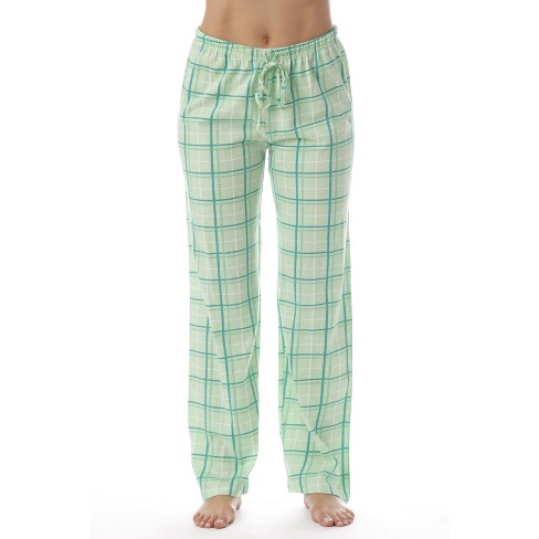 Just Love Womens Plaid Knit Jersey Pajama Pants - 100% Cotton Pjs