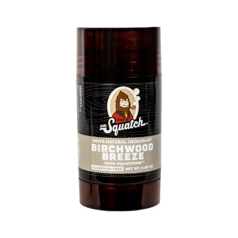 Dr. Squatch Birchwood Breeze Men's Natural Deodorant - 2.65 oz