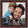 PosterPalooza | Square Decor Brown Picture Frame - UV Acrylic, Foam Board Backing, Hanging Hardware - 2 of 4