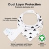 8pk Organic Baby Bandana Bibs, Baby Drool Bibs for Baby Boy, Girl, Baby Bibs for Infant, Newborn - 2 of 4