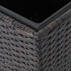 Okak Tall Wicker Planters Rattan Flower Pot Set of 2, 12x12x31.25" and 9x9x23.62", Square Planters for Garden and Patio, No Assembly - 3 of 4