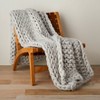 50"x70" Oversized Chunky Hand Knit Decorative Bed Throw - Casaluna™ - image 4 of 4