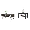 Bouse 2-Piece Coffee Table Set in Black and Charcoal - 2 of 4