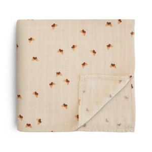 Mushie Organic Cotton Muslin Swaddle Blanket - 1 of 4
