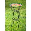 Evergreen Metal Trellis Bird Bath Stand, Scroll - 4 of 4