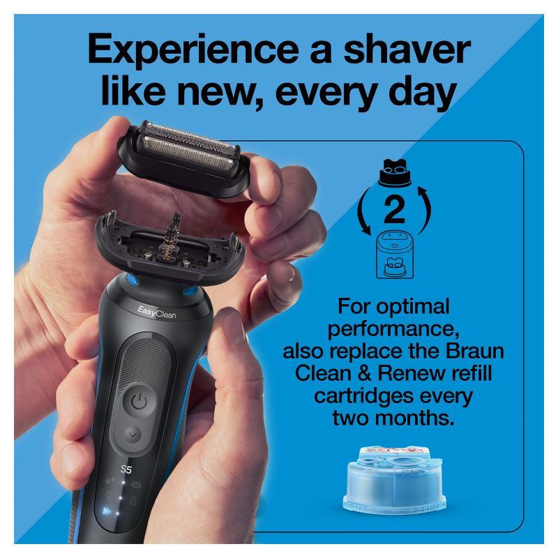 Braun Series 5 Electric Shaver Replacement Head - 54B Black, 4 of 8
