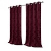 Kate Aurora 2 Pack Delaney Room Darkening Damask Print Grommet Curtain - image 4 of 4