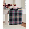 Solino home Linen Balck Jewel Plaid Table Runner - 3 of 4