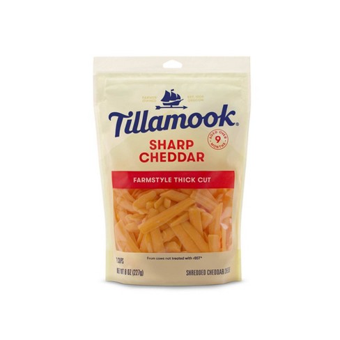 Tillamook Sharp Cheddar Shredded Cheese - 8oz : Target