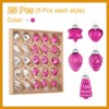 Unique Bargains Glass Decorative Hanging Tree Ornament Balls 1"-1.5" 25 Pcs - 3 of 4