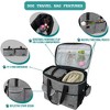 PetAmi Dog Travel Bag, Pet Supplies Organizer with Pockets, Food Container Collapsible Bowls, Gift Accessories Weekend Camping - 4 of 4