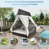 YOOCOZZ  Outdoor Daybed with Adjustable Backrest & Curtains - 3 of 4