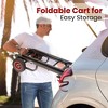 Pyle Portable Utility Cart - Adjustable 8-in-1 Folding Multi-Cart, Hand Truck/Dolly/Platform Cart (PKEQ38) - Black - 4 of 4