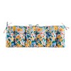ARTPLAN Patio Bench Tufted Cushion with Tie,Outdoor Loveseat Cushion for Gliders,48x18 Inches,Floral - 2 of 4