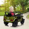Orange 12V Kids Ride On Tundra Style Electric Car With Remote Control Mp3 Led Lights Double Doors Safety Belt Durable Orange - 3 of 4