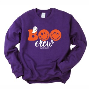 S.W.Smiley Boo Crew - Women's Graphic Sweatshirt - 1 of 4
