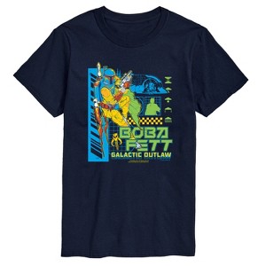 Men's - Star Wars - Dark Digital Boba Fett Short Sleeve Graphic T-Shirt - 1 of 3