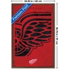 Trends International NHL Detroit Red Wings - Logo 25 Framed Wall Poster Prints - 3 of 4