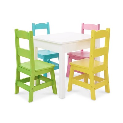 melissa and doug solid wood table