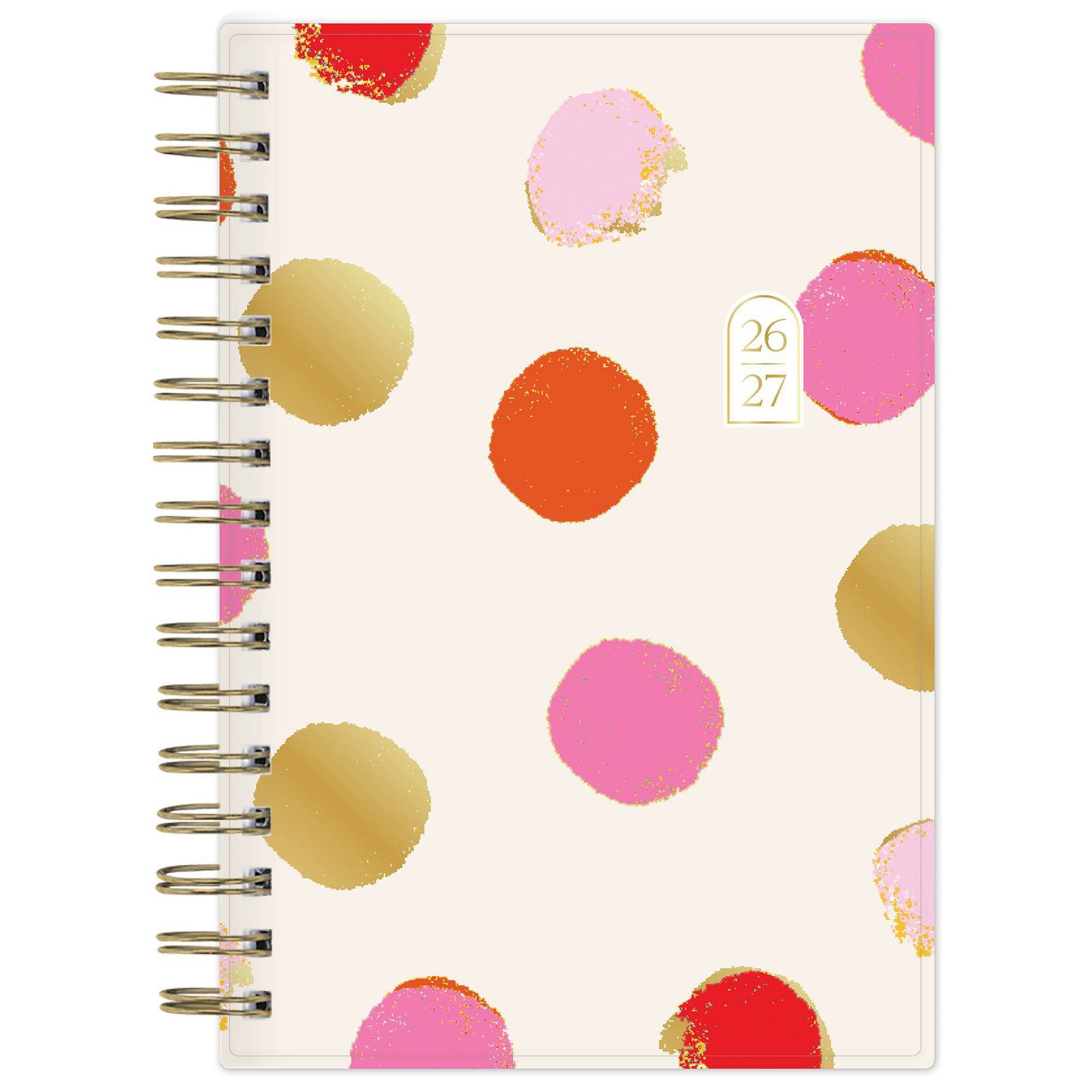 Rhi James for Blue Sky Daily/Monthly Planning Calendar (15 Month) Wirebound 5"x8"" Printed - Cream Dot
