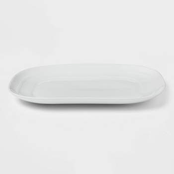10" Stoneware Westfield Serving Platter White - Threshold™