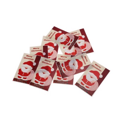 Unique Bargains Christmas Stickers for Ceramic Glass Metal Paper Plastic Peel Red White 1 Pc