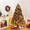 Premium Spruce Artificial Holiday Christmas Tree for Home, Office, Party Decoration w/ 1,450 Branch Tips, Easy Assembly, Metal Hinges & Foldable Base - 3 of 4