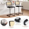 FURNIinspire Dining Chair, Height Bar Stools Set of 2, Armless Bar Chairs for Kitchen Island, Black, 18.9"*17.7"*39.4" - 4 of 4