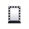 Elegant Lighting Brenda 24 inch by 32 inch plug in LED 5000K mirror in black - 3 of 4