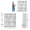 Whizmax White 3-Tier Kids Bookshelf and Bookcase, Toy Storage Cabinet for Storage Books and Toys, Multi Shelf for KId's Bedroom, Playroom - 2 of 4