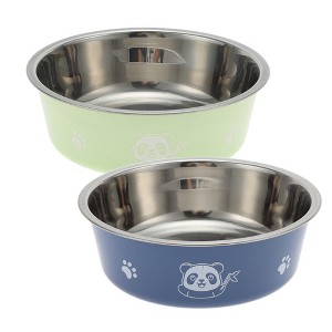 Unique Bargains Non-Skid Large Pet Bowl 6.89" Dia - 1 of 4