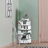 Kings Brand Furniture 5-Tier Rotating Shoe Rack—360° spinning storage tower, perfect for closets, entryways, bedrooms, or hallways - 2 of 4