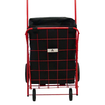 ATHome Storage Bag for Wheeled Cart Liners Black: Utility Shopping & Grocery Cart Liner, Universal Storage, 24" Height