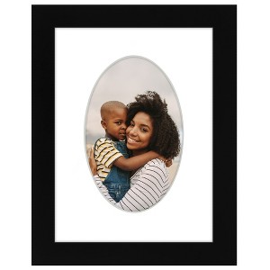 Americanflat Picture Frame with Oval Mat Insert and Shatter-Resistant Glass - Signature Collection - Photo Frame for Wall Display - 1 of 4