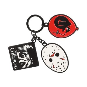 WB Horror Movies Annabelle, Friday the 13th, and It Multi-Charm Keychain - 1 of 3