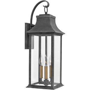Hinkley Adair 24 1/2" High Aged Zinc Outdoor Wall Light - 1 of 2