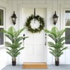 Maggift Artificial Plant Simulate 15 Leaf Flower Boxes Arranged Loose Tail Flooring to Decorate Outdoor Home Planters 2set, Green, 7"*31.5"*63" - 4 of 4