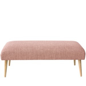 Bench with Cone Legs Zuma Rosequartz with Natural Legs - Threshold