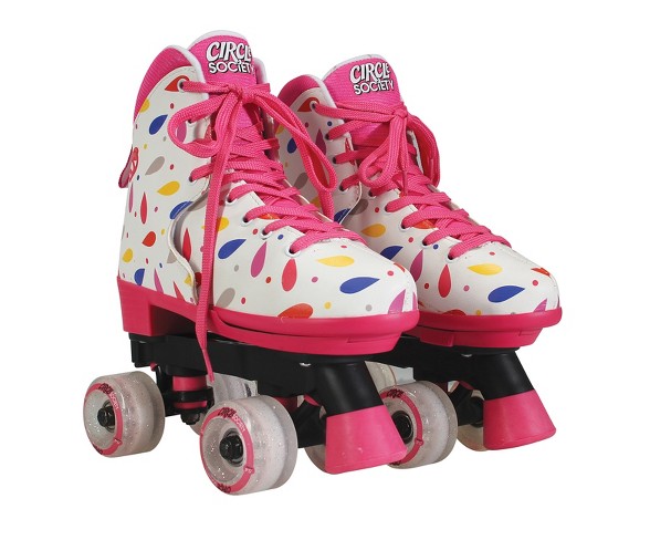 Circle Society Kids' Adjustable Skates - Retro Confetti 3-7