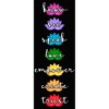 Juniors Womens Lost Gods Seven Chakras Racerback Tank Top - 2 of 4