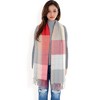 Anna-Kaci Women's Oversized Plaid Blanket Scarf with Fringe Trim and Soft Textured Fabric - 2 of 4