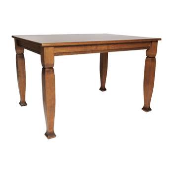 Merrick Lane Wooden Dining Table with Sculpted Legs