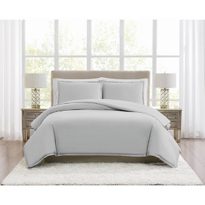 Borghese Roma 400TC Percale Duvet Cover Set - 1 of 4