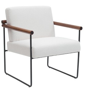 PAGED Modern Accent Chair Living Room Chairs with Armrests, Upholstered Armchair for Living Room - 1 of 4