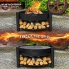 Good Directions Montana 24" Outdoor Fire Pit with Grill Plate Black - 2 of 4