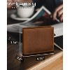Paaaawaters Mens Wallet Genuine Leather Bifold RFID Blocking Wallet for Men - 2 of 4